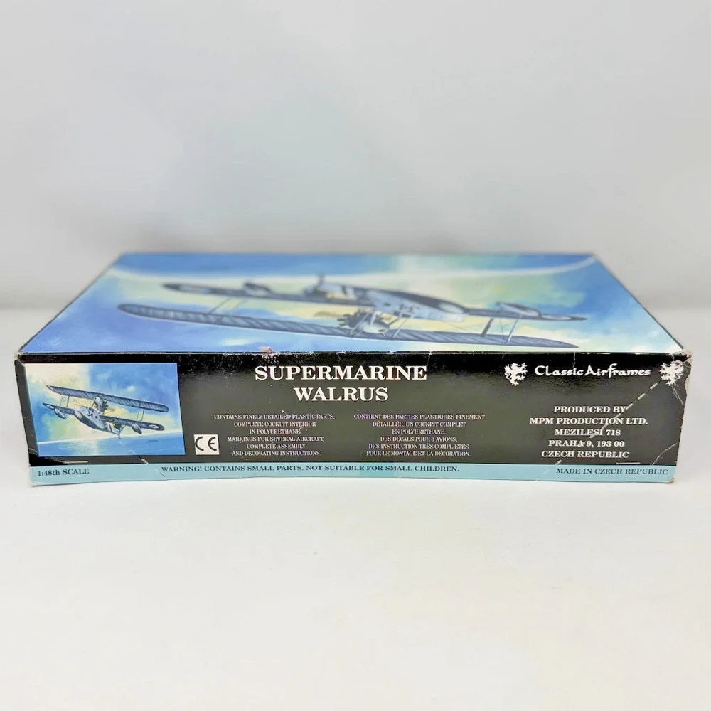 Classic Airframes 1/48 Supermarine Walrus Mk I Kit 4105 Sealed Box